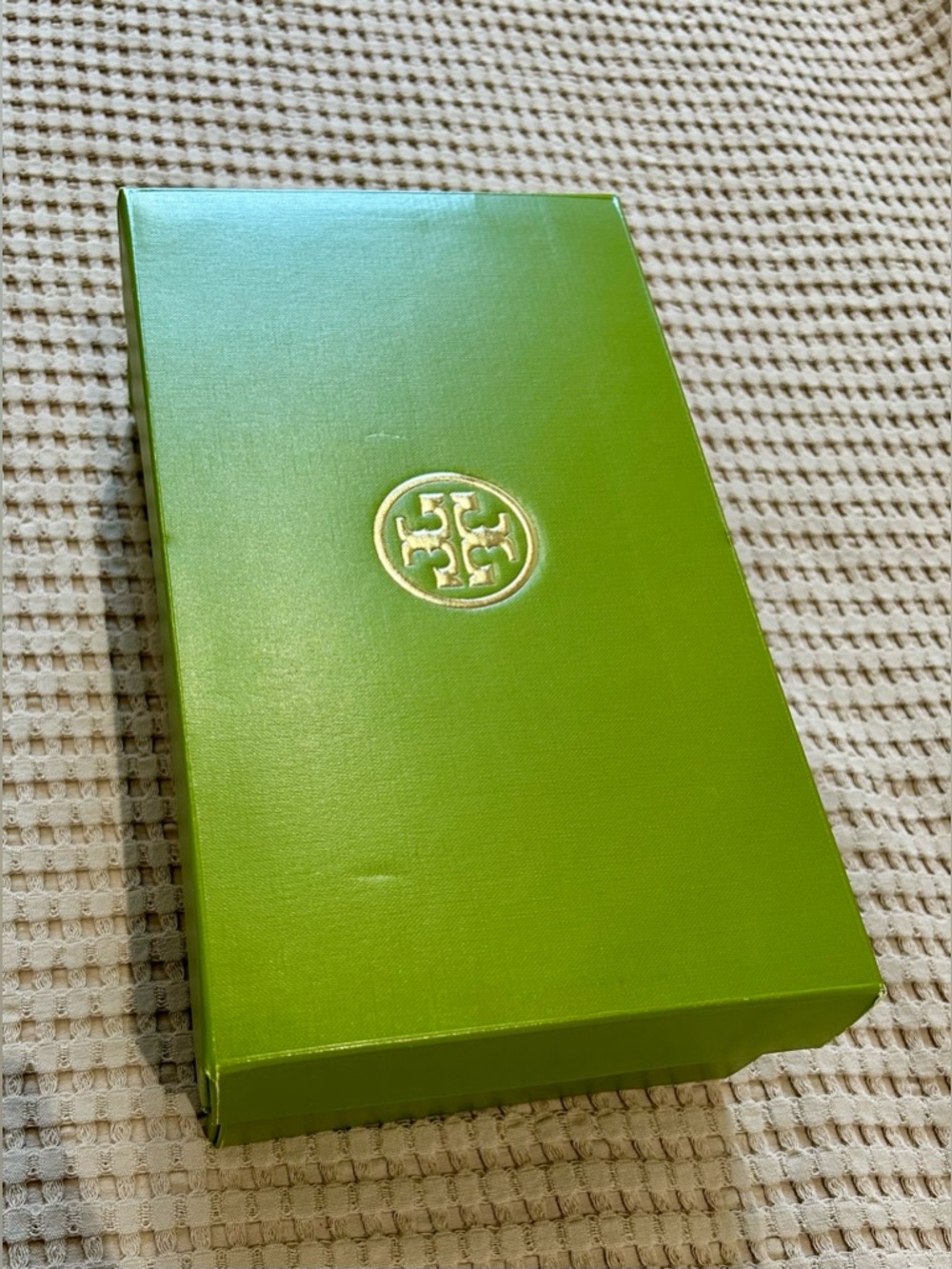 Tory Burch Green Gift Box Set Dust Bag Card Logo Storage Packaging